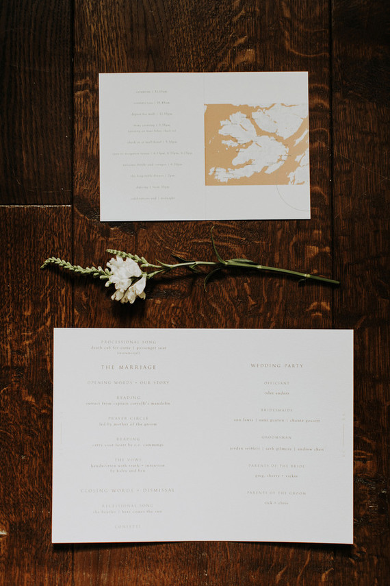 Charming indie Scottish Isle wedding