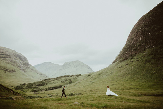 Charming indie Scottish Isle wedding