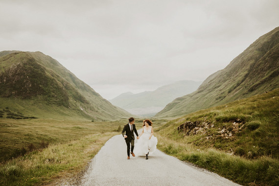 Charming indie Scottish Isle wedding