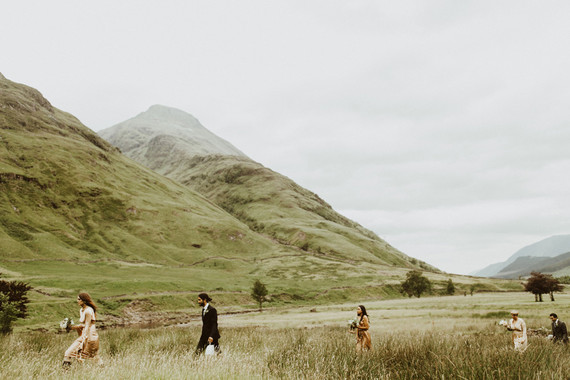 Charming indie Scottish Isle wedding