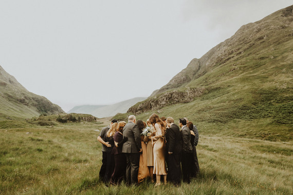 Charming indie Scottish Isle wedding