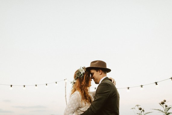 Charming indie Scottish Isle wedding