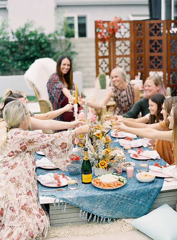 Boho llama baby shower