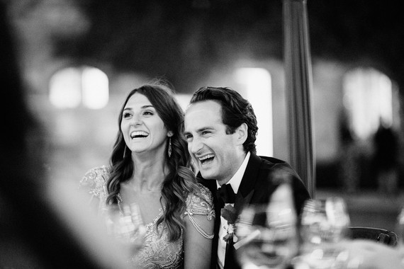 Elegant black and white wedding at Sunstone Winery