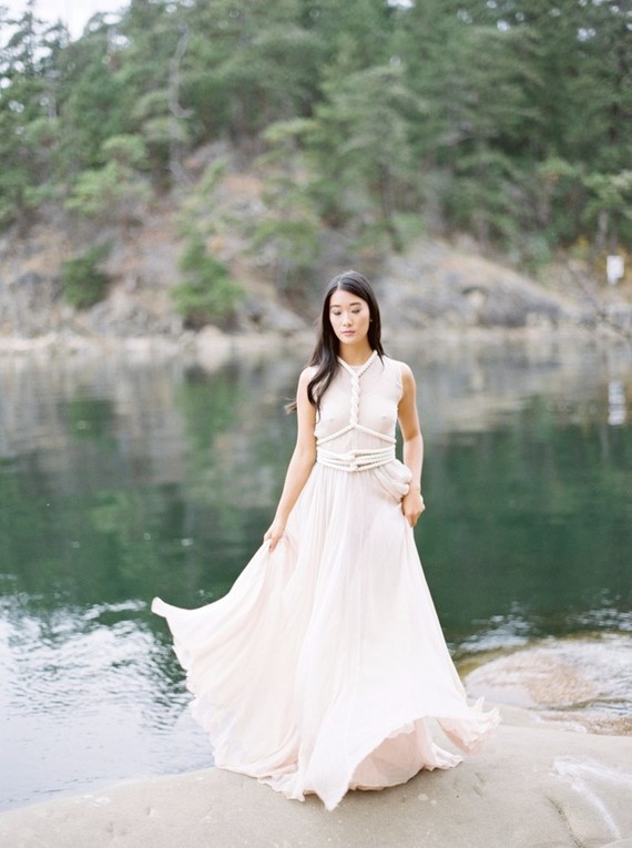 Serene modern Galiano Island wedding inspiration