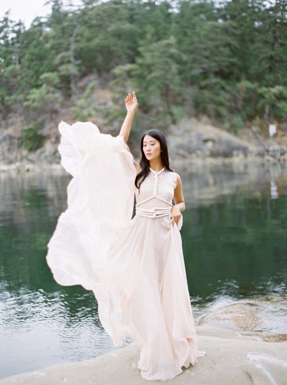 Serene modern Galiano Island wedding inspiration