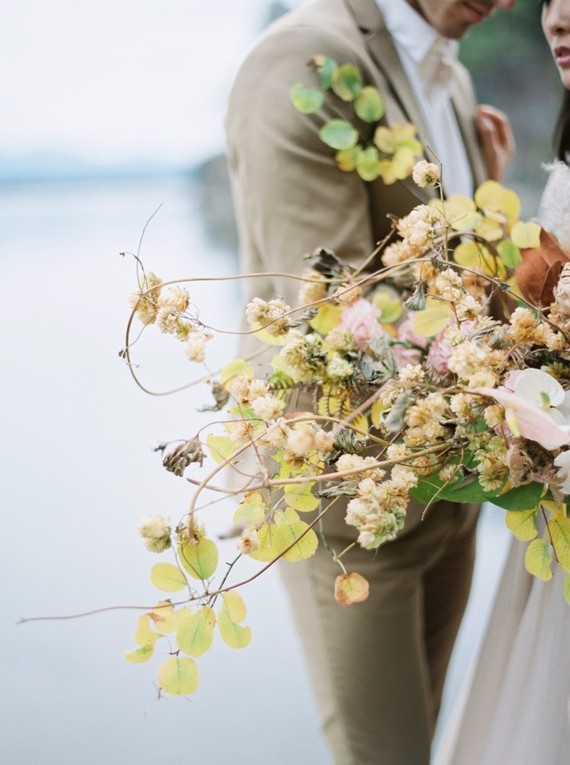 Serene modern Galiano Island wedding inspiration
