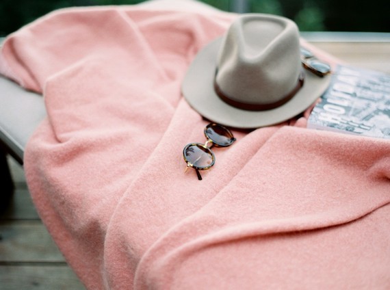 Stylish mod engagement photos on Galiano Island