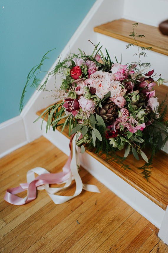 Over the top pink bridal bouquet