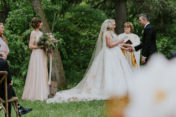 Moody foodie wedding in Edmonton