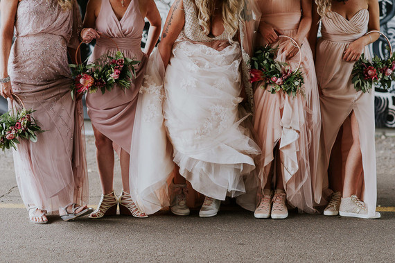 Moody foodie wedding in Edmonton