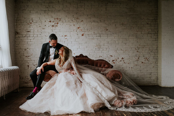 Moody foodie wedding in Edmonton