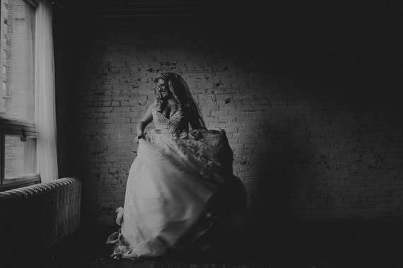 Moody foodie wedding in Edmonton