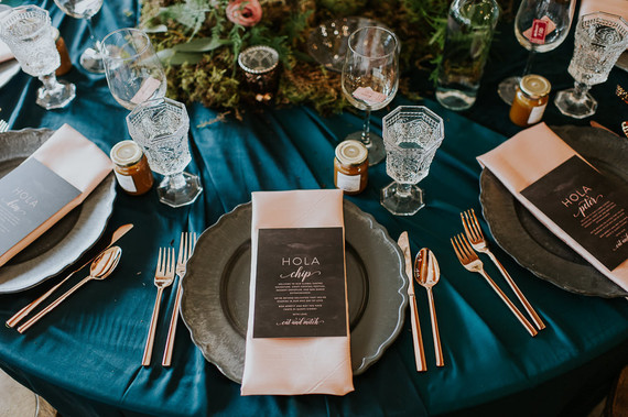 Moody foodie wedding in Edmonton