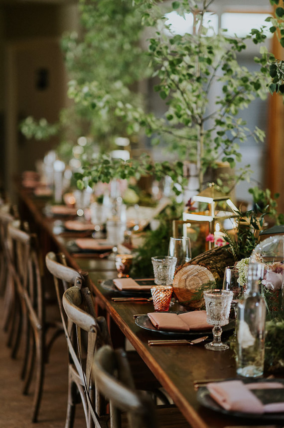 Moody foodie wedding in Edmonton