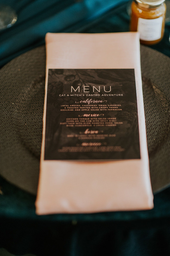 Moody foodie wedding in Edmonton