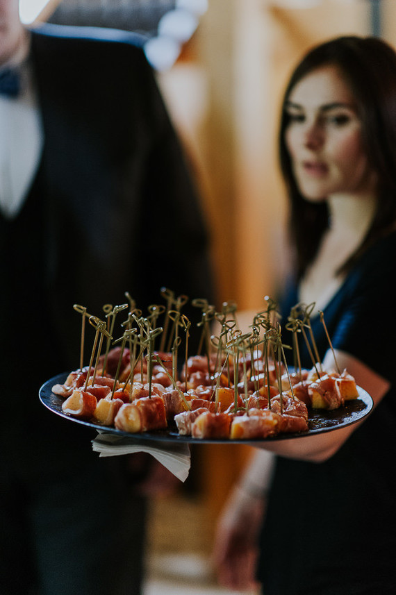 Moody foodie wedding in Edmonton