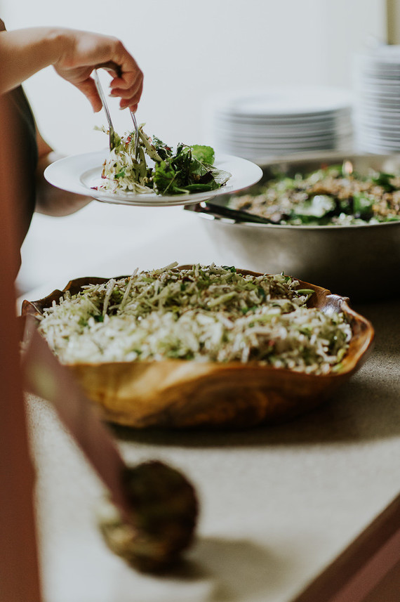 Moody foodie wedding in Edmonton