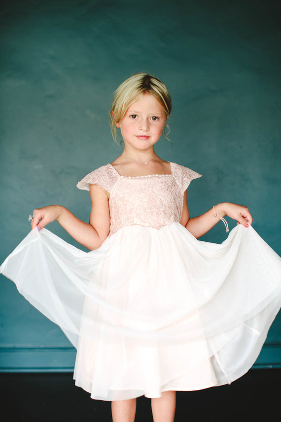modern flower girl