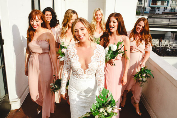 Modern jewel tone wedding at Vibiana in DTLA