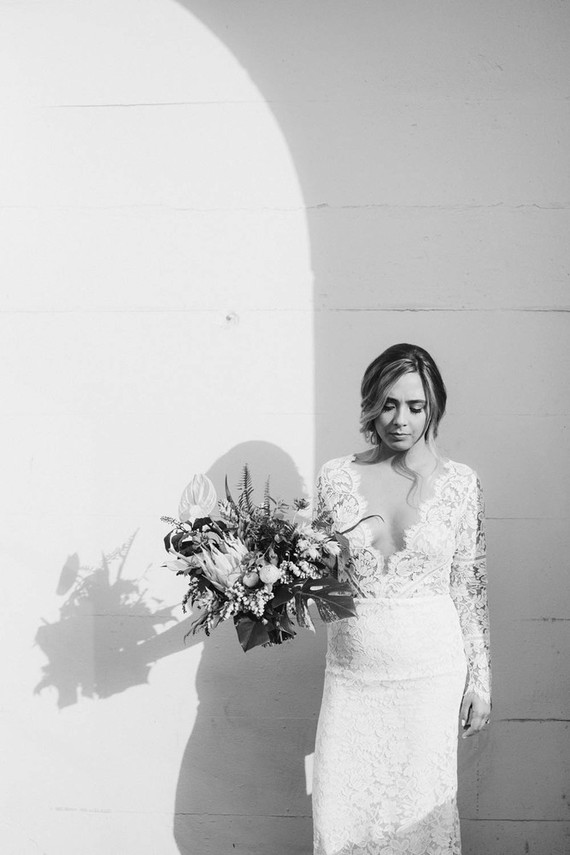 Modern jewel tone wedding at Vibiana in DTLA