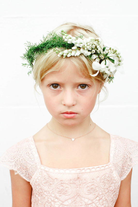 flower girl flower crown Inspiration