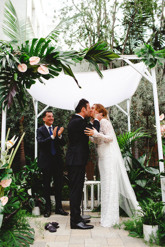 Modern jewel tone wedding at Vibiana in DTLA