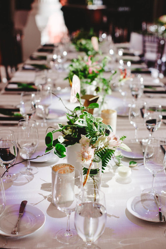 Modern jewel tone wedding at Vibiana in DTLA