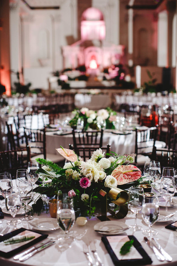 Modern jewel tone wedding at Vibiana in DTLA