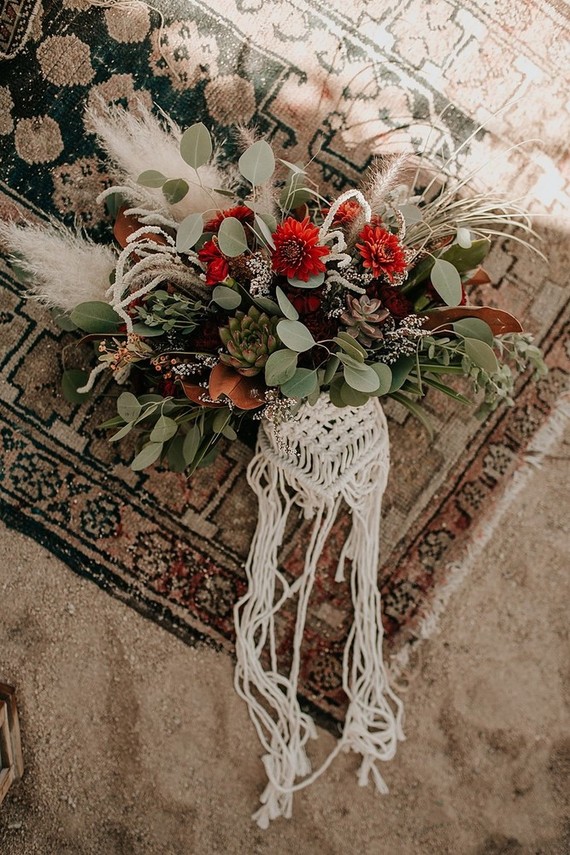 Bohemian road trip elopement ideas in Joshua Tree