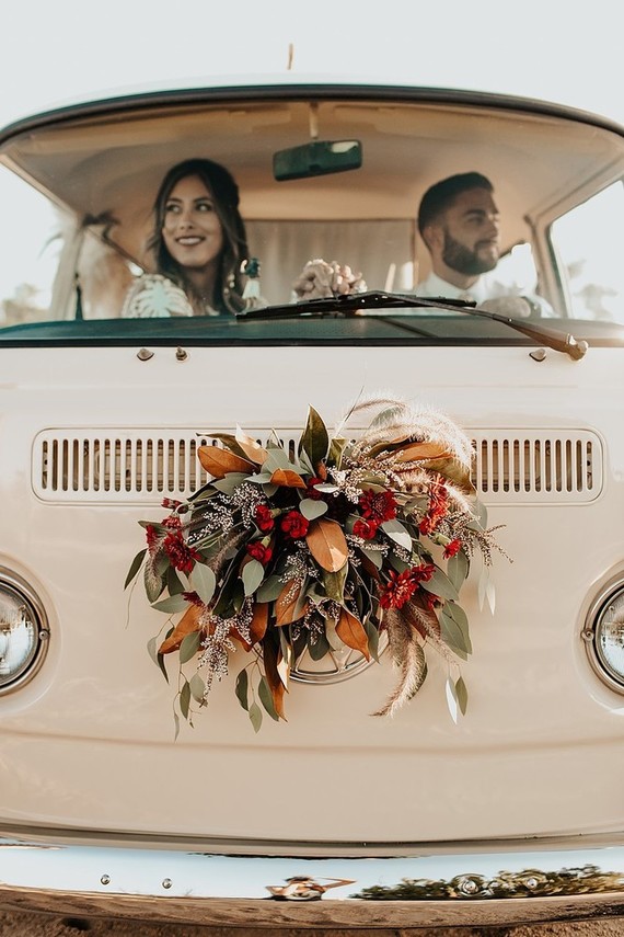 Bohemian road trip elopement ideas in Joshua Tree