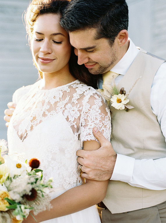 Golden hour late summer farmhouse wedding inspiration