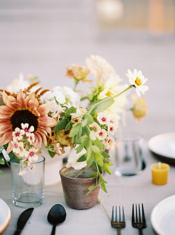 Golden hour late summer farmhouse wedding inspiration