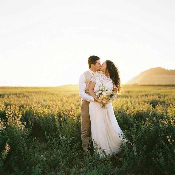 Golden hour late summer farmhouse wedding inspiration