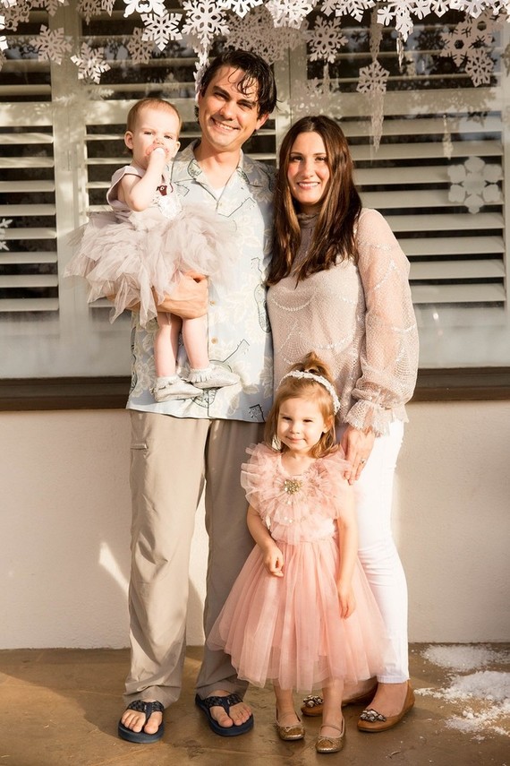 Feminine winter wonderland 1st birthday party