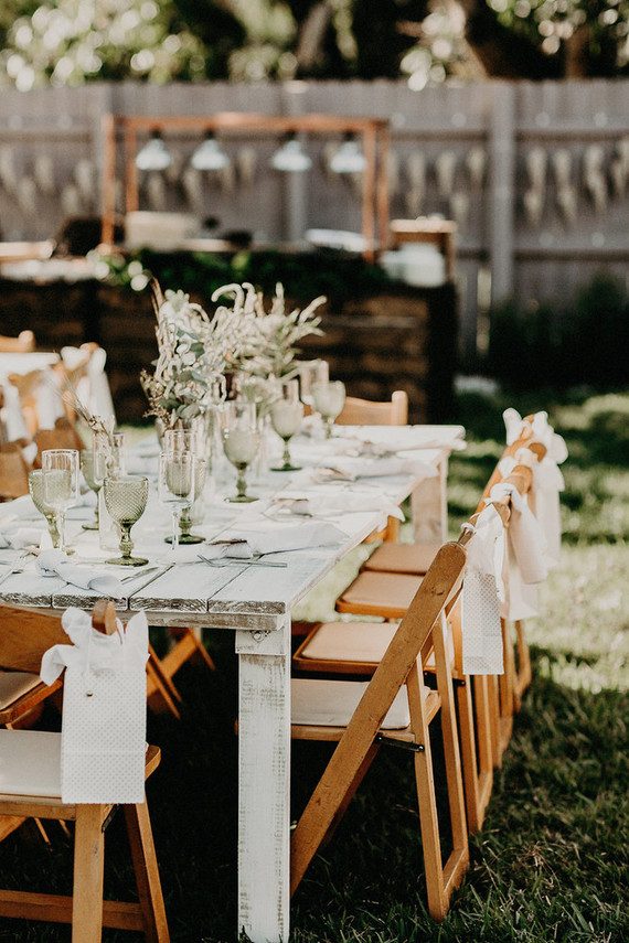 Winter backyard baby shower