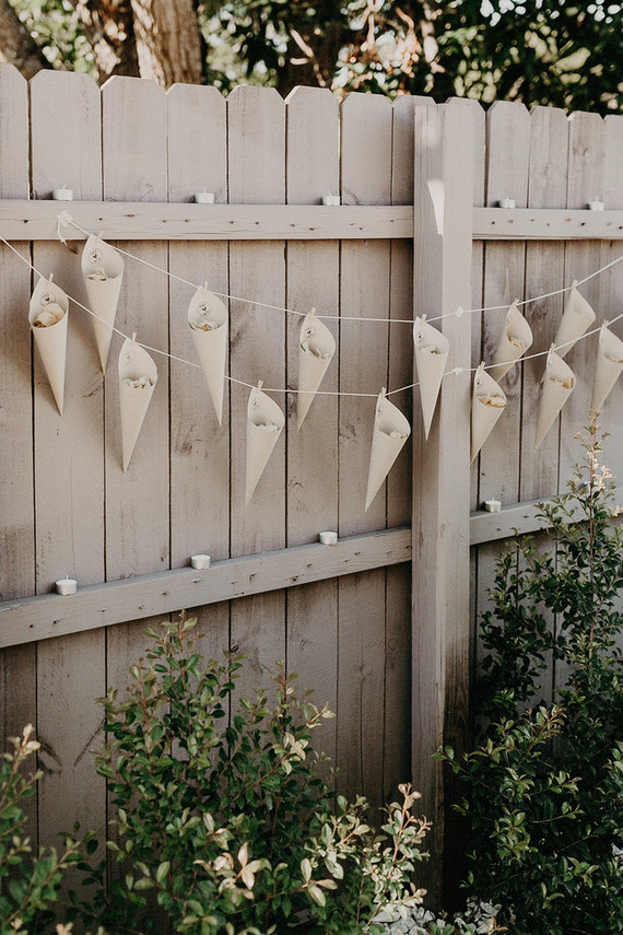 Winter backyard baby shower