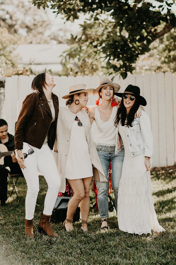 Winter backyard baby shower