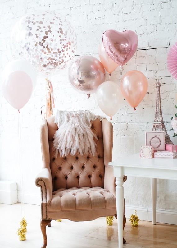French flower market inspired 1st birthday party Inspiration