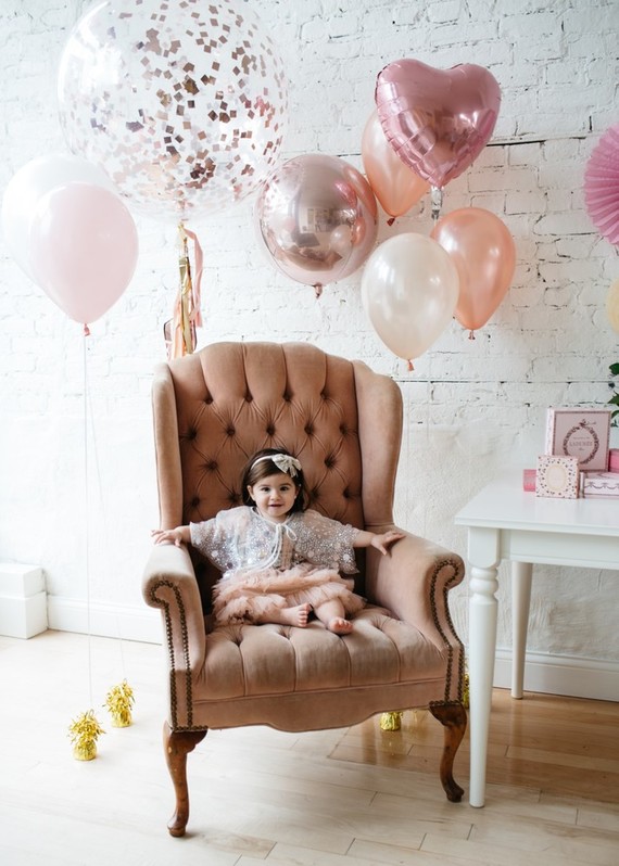 French flower market inspired 1st birthday party