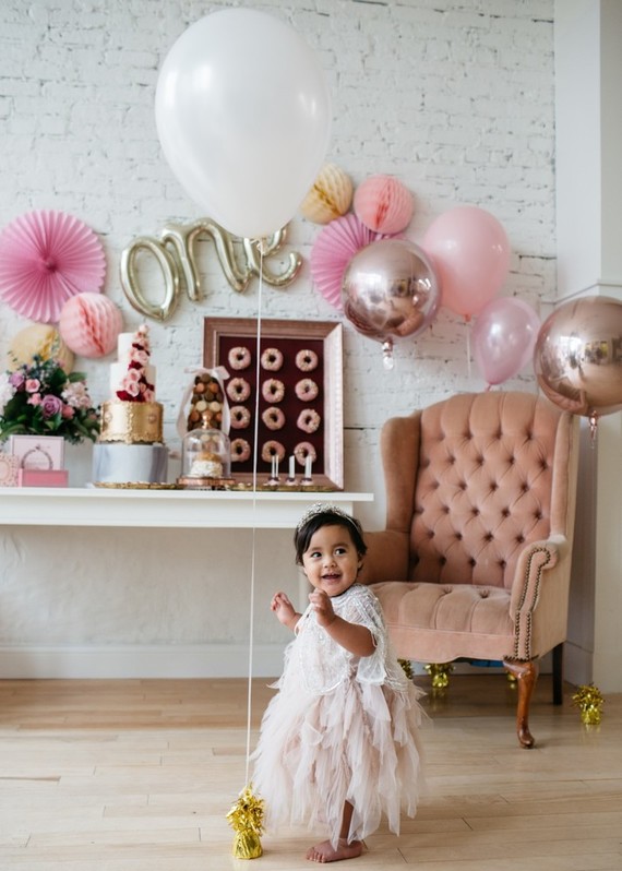 French flower market inspired 1st birthday party Inspiration