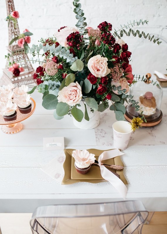 French flower market inspired 1st birthday party Inspiration