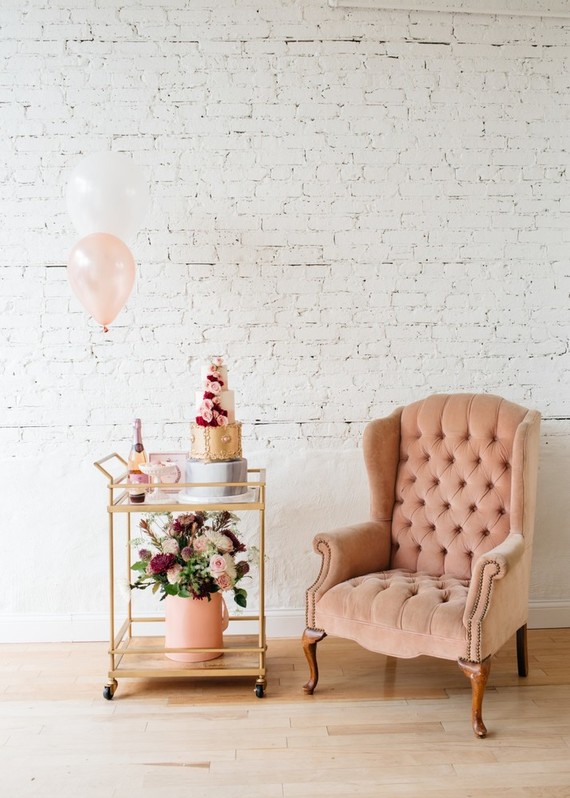 French flower market inspired 1st birthday party