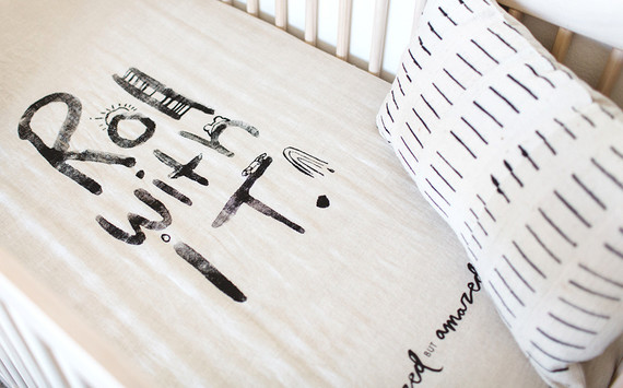 Modern boho boy's nursery