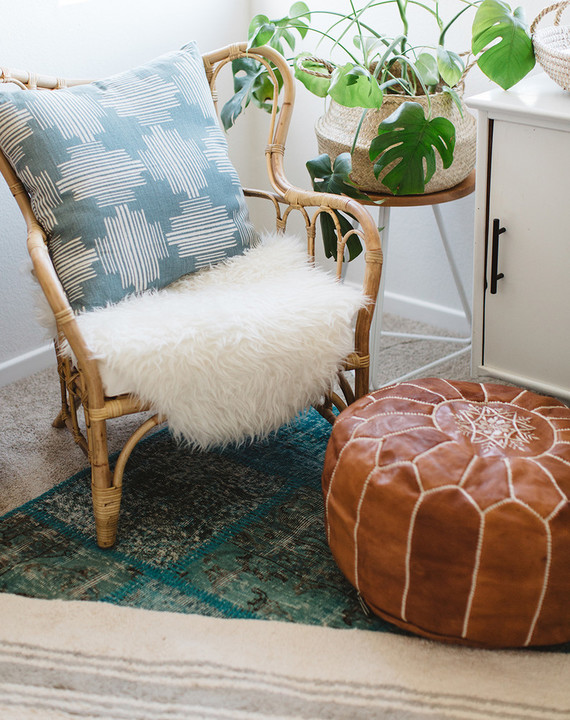 Modern boho boy's nursery