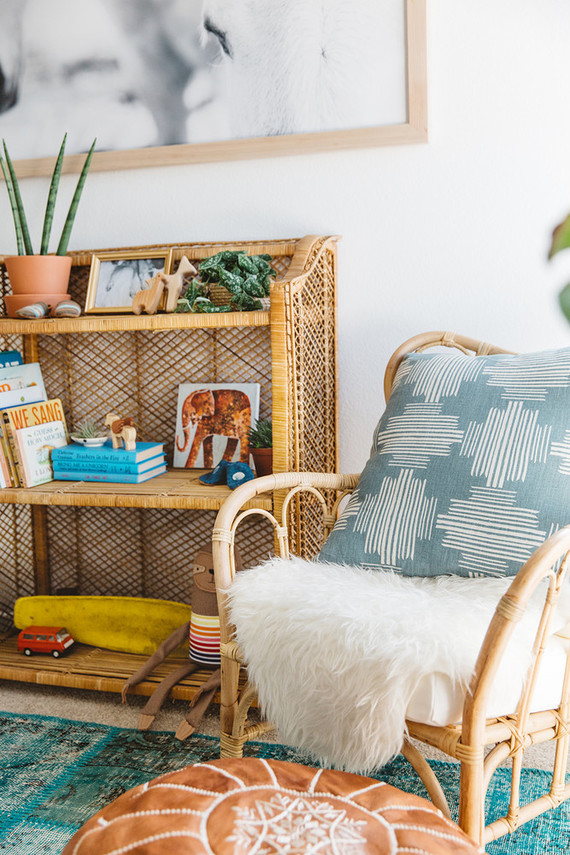 Modern boho boy's nursery