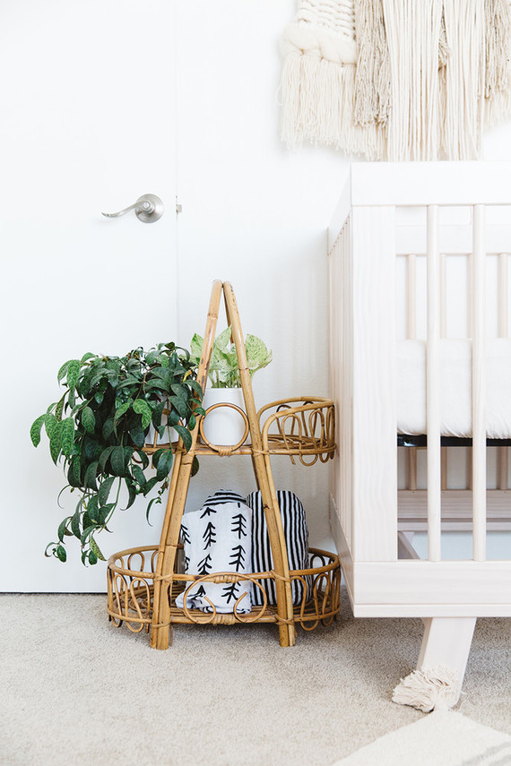 Modern boho boy's nursery