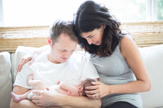 Casual Echo Park newborn photos by Amanda Gallant