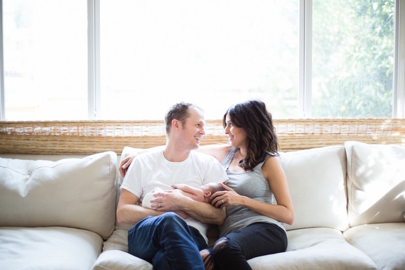 Casual Echo Park newborn photos by Amanda Gallant