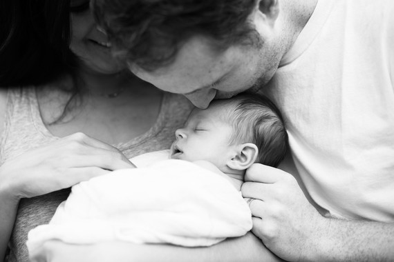 Casual Echo Park newborn photos by Amanda Gallant